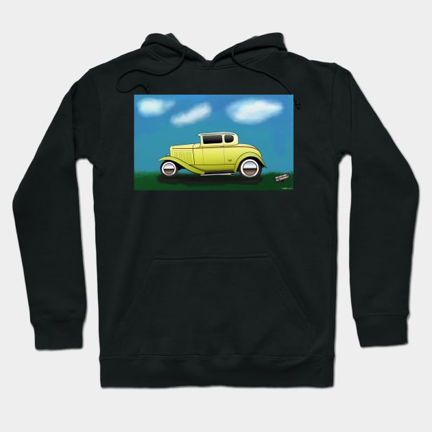 "Hot Rod" - Do Not Park on the Grass Hoodie by kenmo